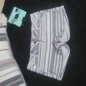 So cotton striped shorts size 1 navy and white